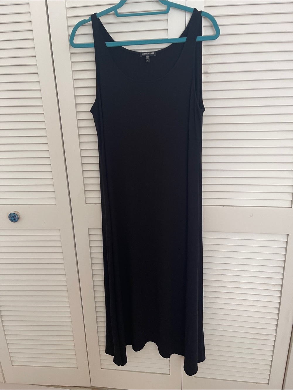 Eileen Fisher Black Sleeveless Maxi Dress